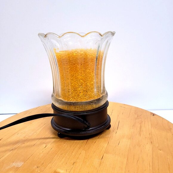 Ooh La Lamp Crystal Warmer Lighted Scent Warmer Flameless Fragrance Gold Crystal - Picture 4 of 7